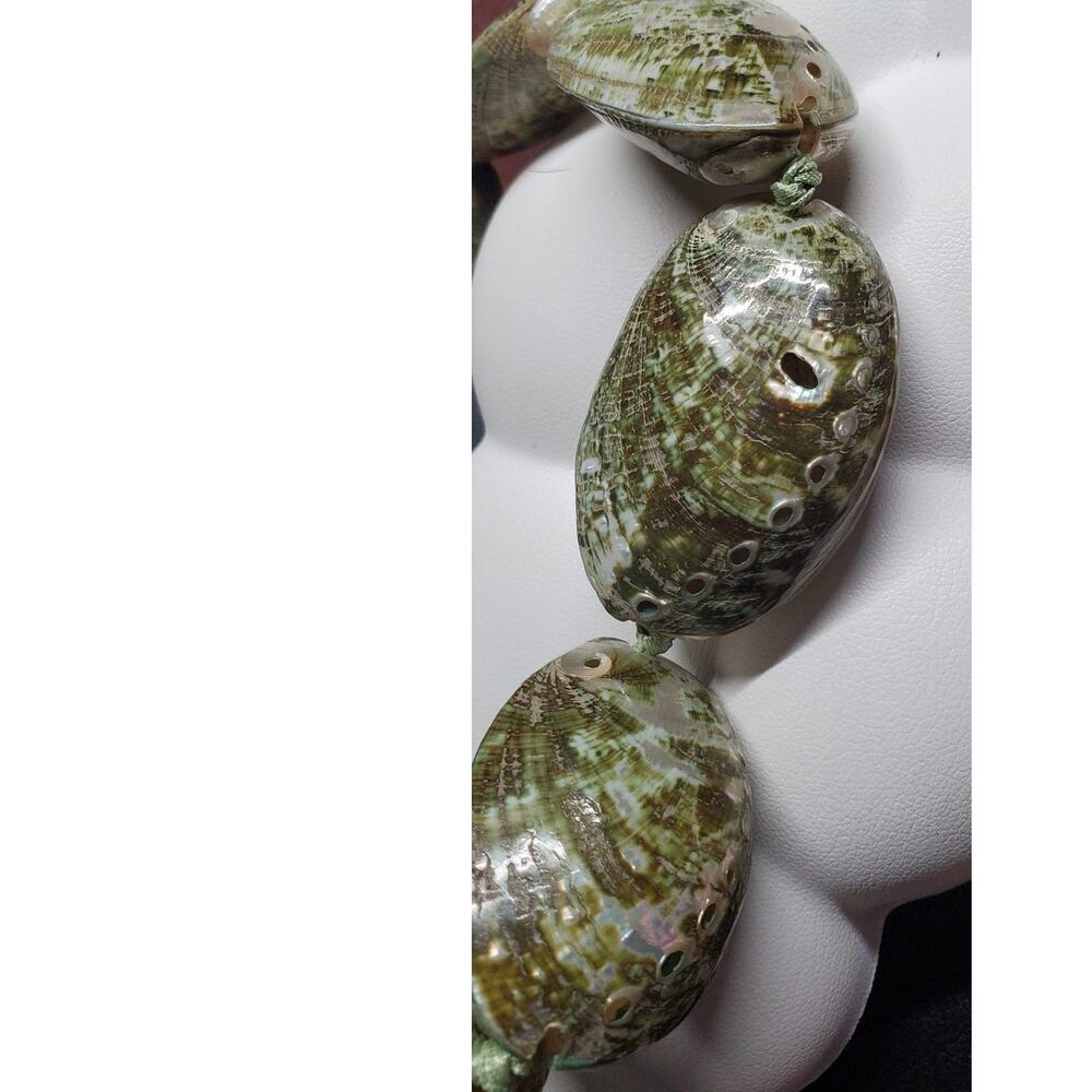 Green Shell Necklace - Picture 6 of 7
